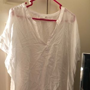 Gap white linen shirt XL